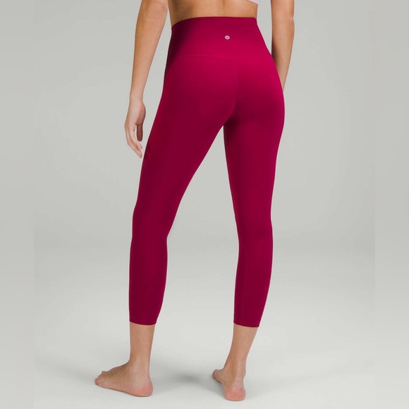lululemon athletica Pants - Lululemon Pink Wonder Under 7/8 leggings